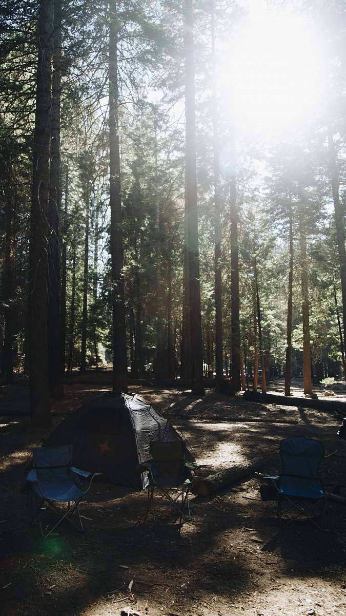 sequoia national park black tent united states